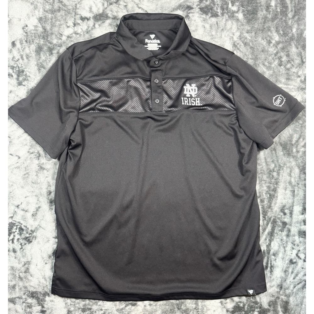 Men's Fanatics Black Notre Dame Fighting Irish OHT Military Appreciation Polo